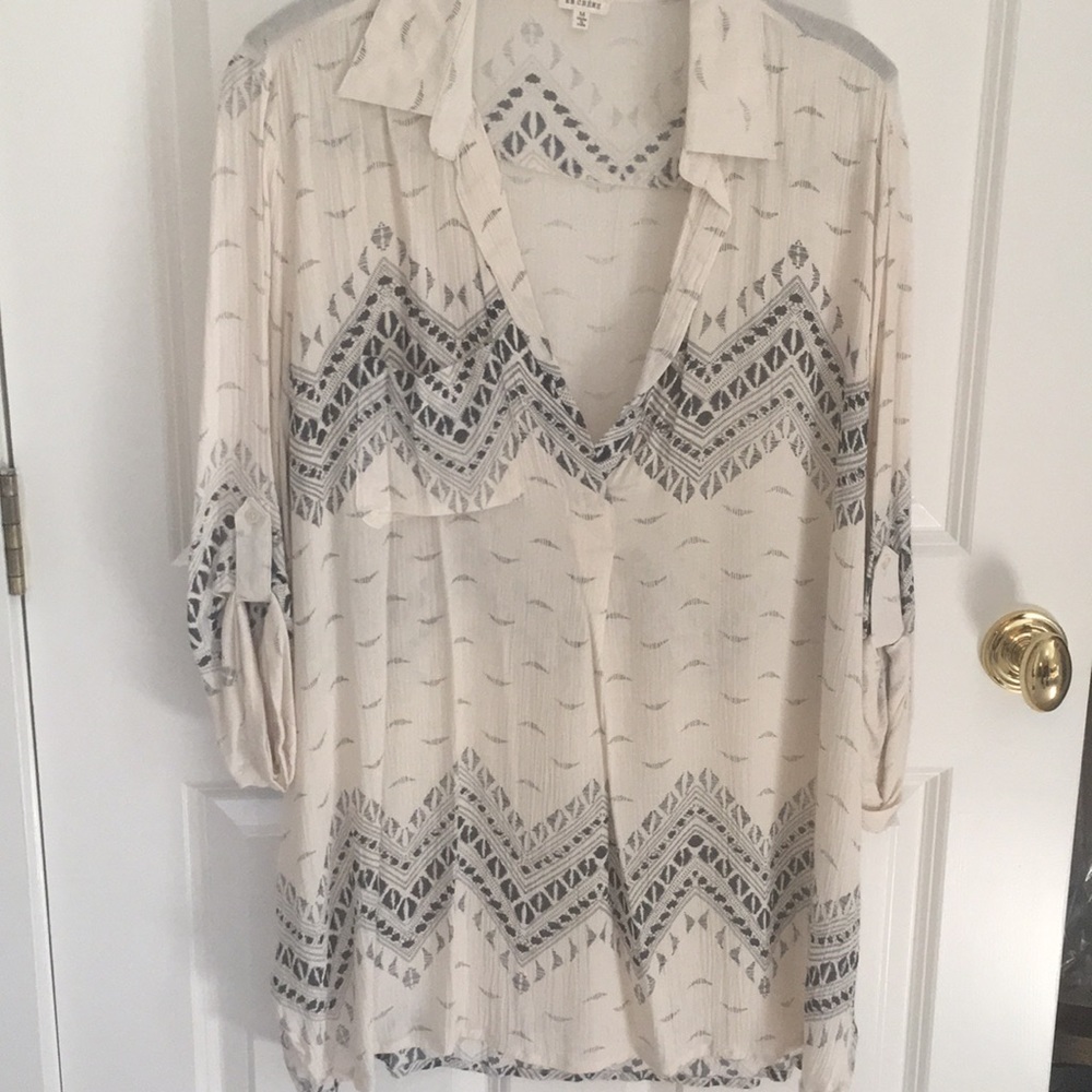 En Creme breezy tunic